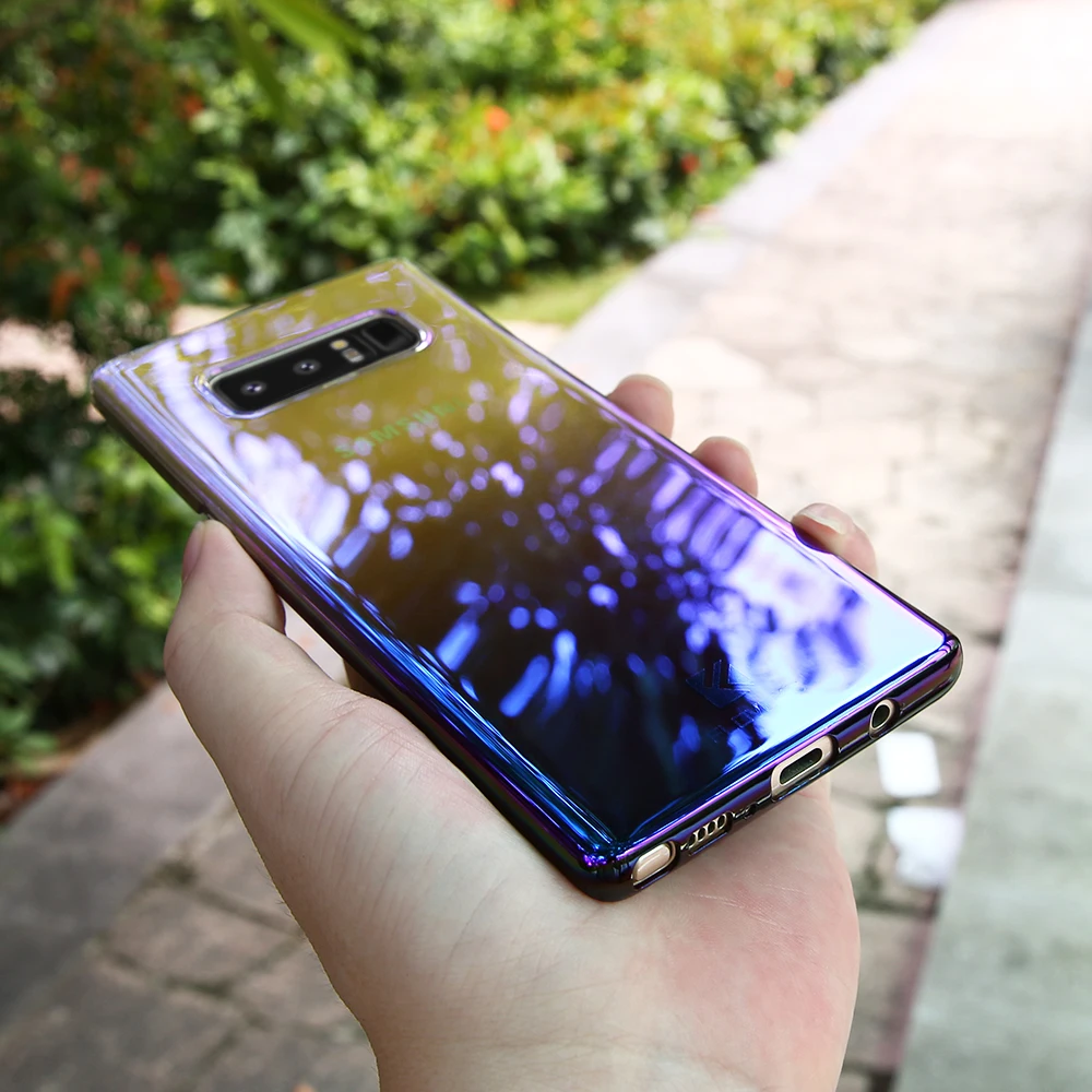 FLOVEME градиентные Чехлы для мобильных телефонов Galaxy Note 8 7 Edge Чехол Ультра Тонкий