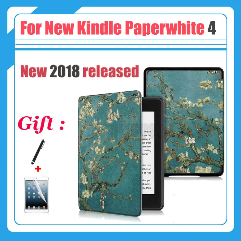 Смарт-чехол для 2018 нового Amazon kindle paperwhite 4 10th e-reader ultra slim для kindle case Новый kindle paperwhite 4 крышка
