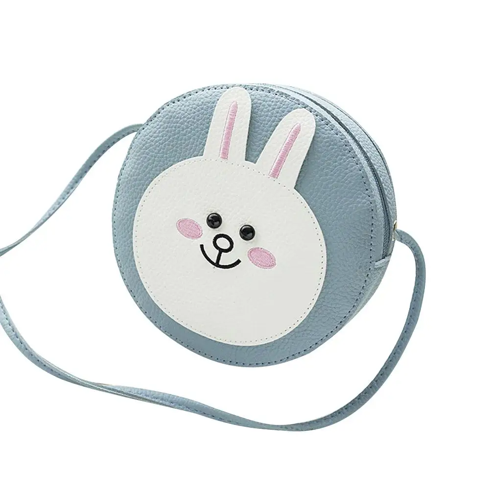 

banabanma Girls Cute Cartoon Rabbit/Bear Pattern Circle Mini Mobile Phone Bag