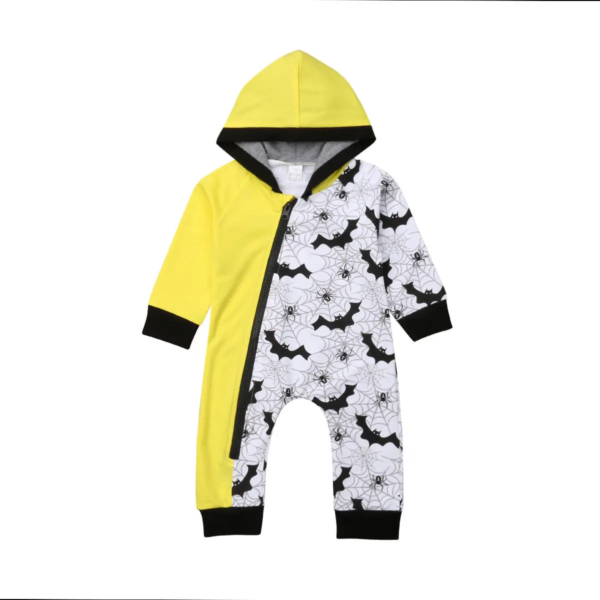 

2018 Multitrust Brand Funny Newborn Infant Baby Boy Winter Hooded Romper Batman Zipper Jumpsuit Clothes Autumn Spring Outfits