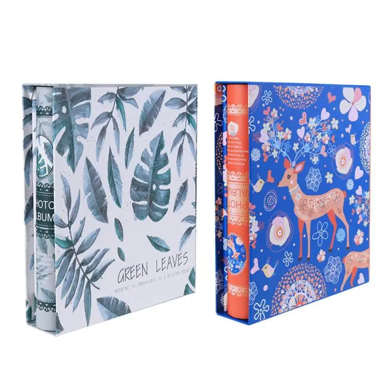 

4D 200 Sheets Interleaf Loose-Leaf Photo Album Family Wedding Memory Book Travel Picture Storage Gift