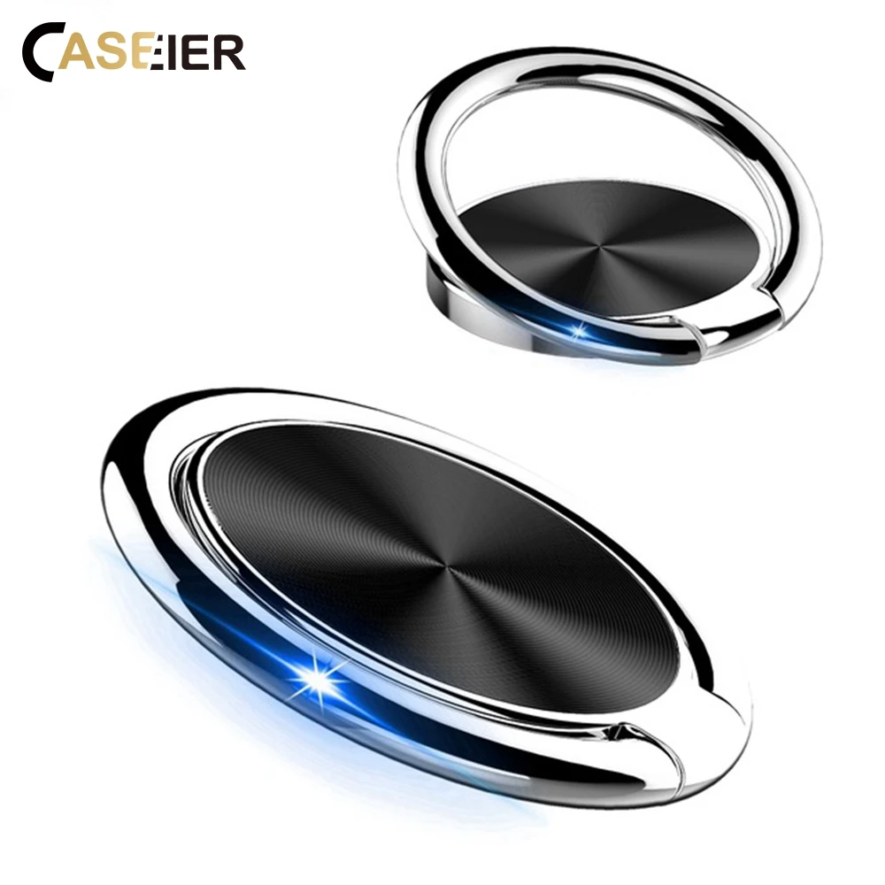 

CASEIER Ring Phone Holder For iPhone X XR XS 7 8 6 Plus Magnetic Phone Holder Stand Finger Ring Holder For Universal Cell Phone