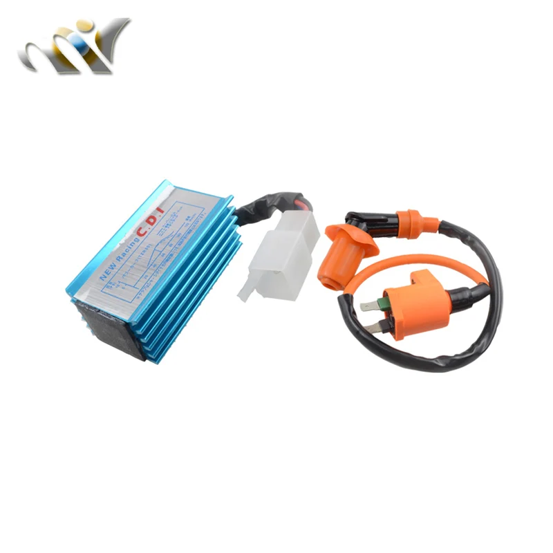Катушка зажигания MOFO Racing 5 Pin AC CDI катушка A7TC Свеча для Spree SYM DD50 Dio AF18 28 Elite SB SA 50 мопед