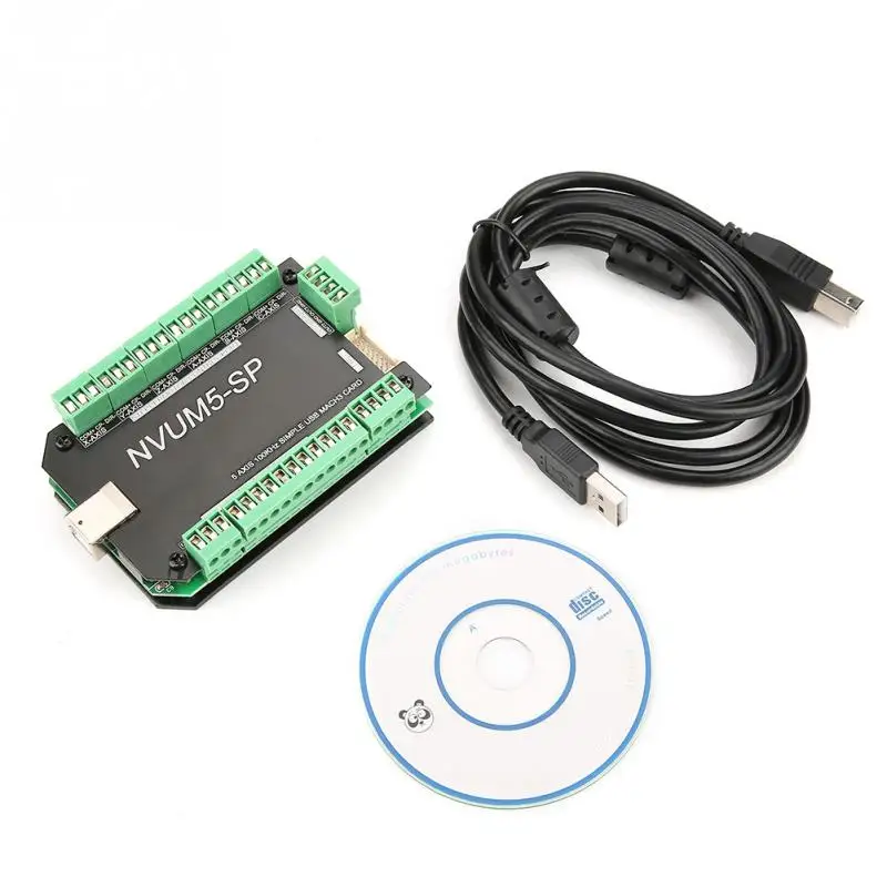 NVUM5 SP USB MACH3 плата интерфейса 5 осевой контроллер CNC 100 кГц для шагового двигателя