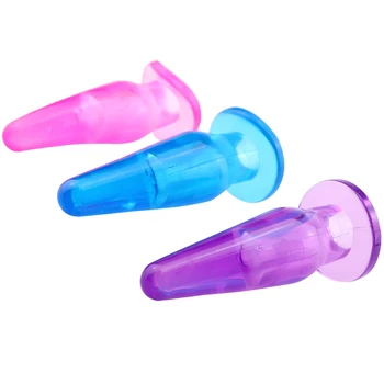 100% Silicone Anal Plug Bead Jelly Skin Feeling Dildo Sex Toy for Women Butt Plug Adult Product for Men Gay Erotic Accessories 2