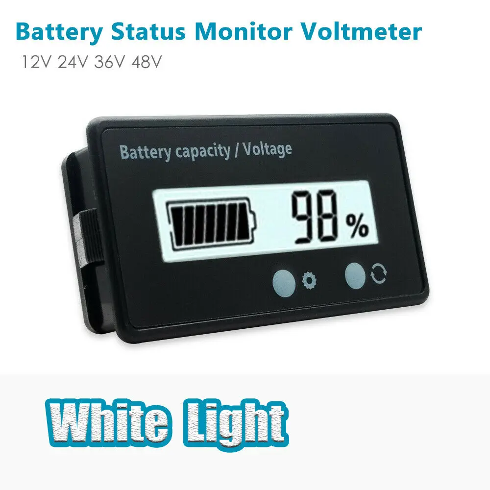 Автомобильный ЖК-дисплей 12-48 В свинцово-кислотная батарея Напряжение Вольтметр монитор метр