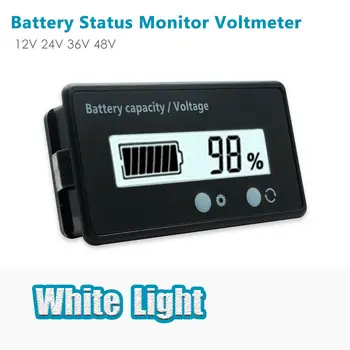 

New Car LCD 12-48V Lead-Acid Battery Status Voltage Voltmeter Monitor Meter