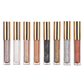 

8 colors Glitter Shiny Long Lasting Eyeshadow Makeup Eyeliner Liquid Accessories