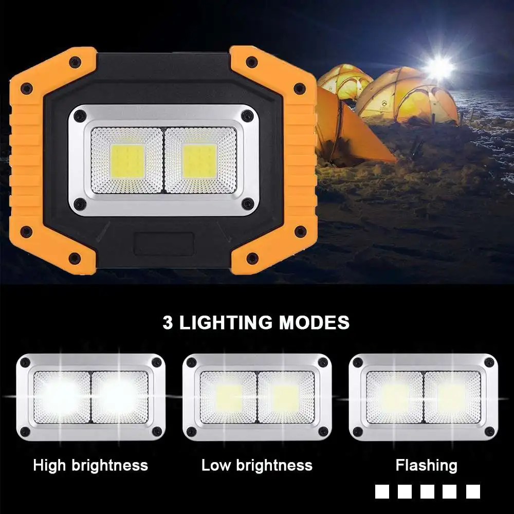 1 шт. COB 30 Вт 800LM Светодиодный прожектор светильник на открытом воздухе Портативный Водонепроницаемый IP65 потолочные светильник светодиодный светильник для Пеший Туризм Кемпинг аварийные Инструменты для ремонта автомобилей