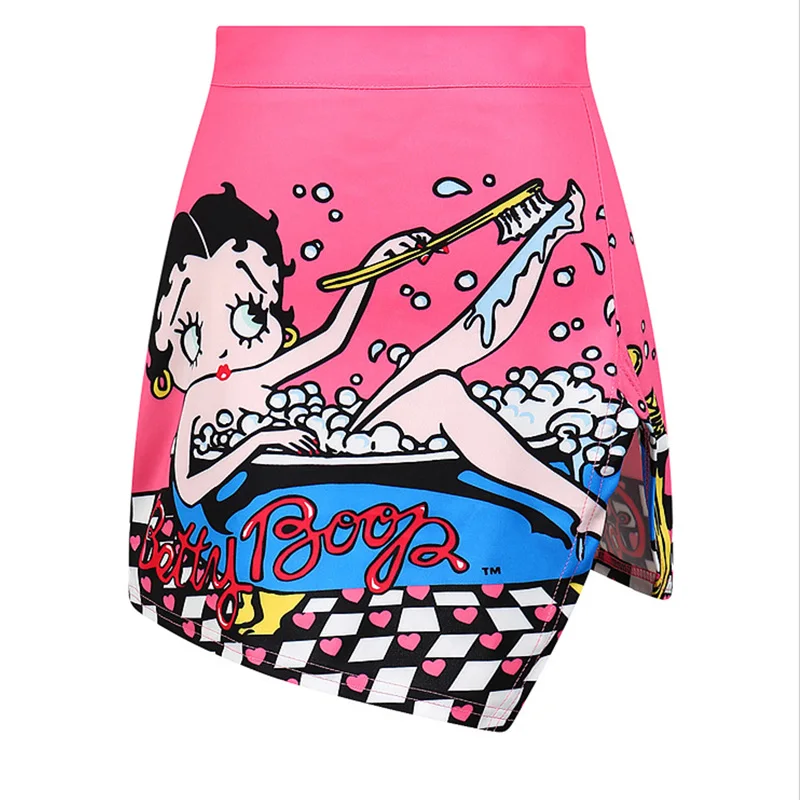 Buy Cartoon Pink Women Skirt Harajuku Skirt Sexy