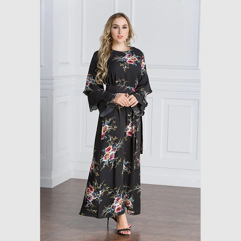 Женское платье в арабском стиле длинное трапеция размера плюс 6l M L XL XXL XXXL 4XL 5XL 6XL