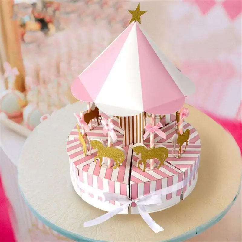 Romantic Carousel Candy Box Wedding Favors And Gifts Souvenir For Guest Party Gift Decorations | Дом и сад