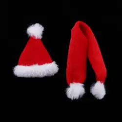 1:6 весы 12 дюймов женский фигурку костюмы пушистый Рождество шляпа + шарф