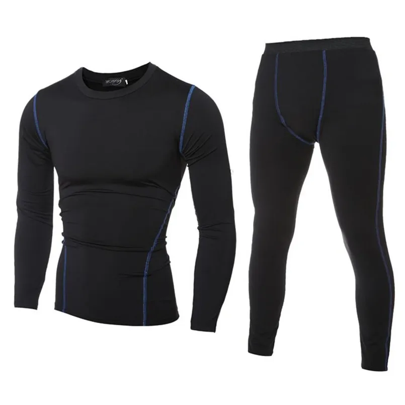 

2019 New Winter Thermal Underwear Sets Men Brand Quick Dry Anti-microbial Stretch Men's Thermo Underwear Male Warm Long Johns