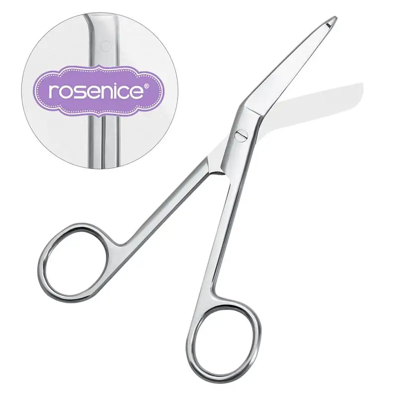 

WINOMO 1 PC 14cm Stainless Steel Bandage Scissors Durable Nursing Scissors For Home Use Paper Nursing Scissors (Sliver)