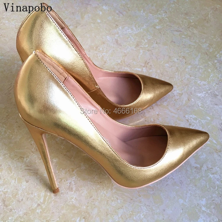 matte gold shoes