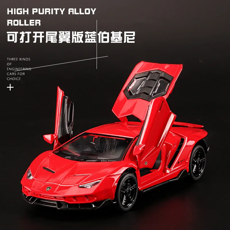 Best Scale 1:32 Alloy Sports Car Diecast Model Sound & Light Pull Back Cars Toy Children Birthday Hot Gi