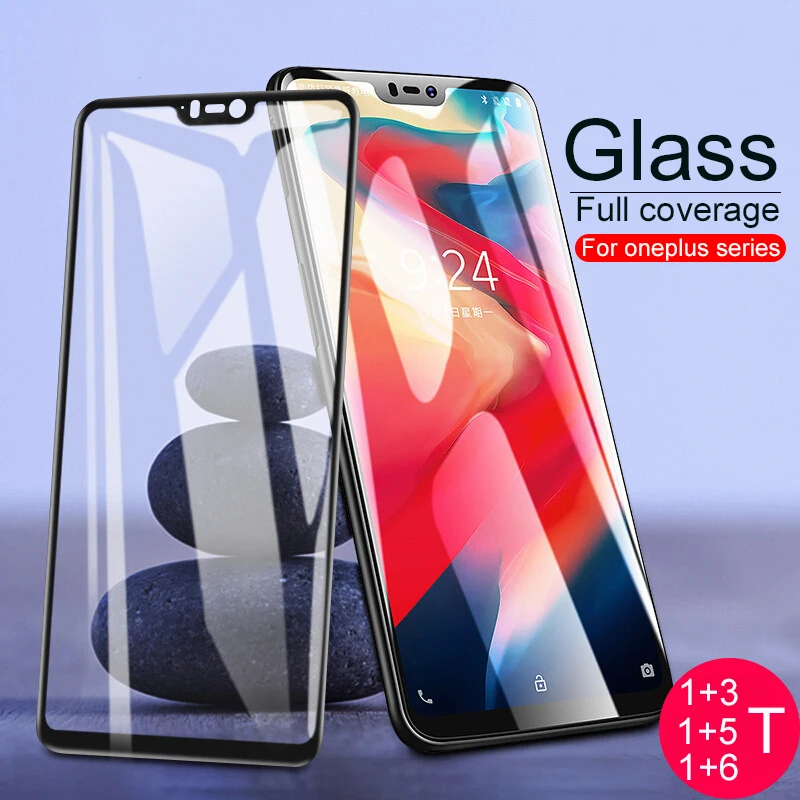 Закаленное стекло с полным покрытием для OnePlus 6 6T 3 T 5 5T Защита экрана One Plus 1 + one