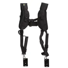 Black Double Dual Shoulder Camera Strap Quick Rapid Sling Camera Belt Adjustment for Canon for 2 Cameras Digital DSLR Strap New