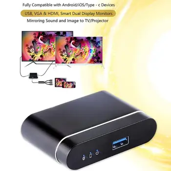 

L9 Wired DLNA Miracast Airplay Screen Mirroring TV Stick Digital Wireless HDMI AV Output Video Streamer Display