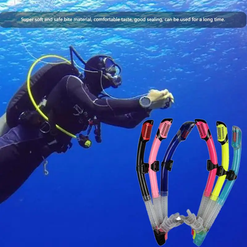 

Diving Dry Snorkel Easy-Breath with Top Dry Valve and Food-Grade Silicone Mouthpiece for Adult Youth good quality equipment