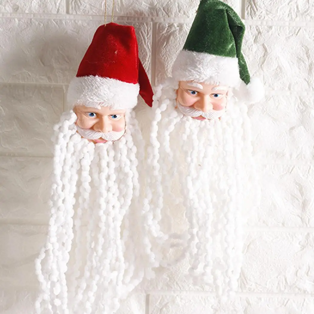 Веселое рождественское подвесное украшение Санта-Клаус борода елка Рождество длинный орнамент моющаяся прочная ткань сделанная Рождественский подарок