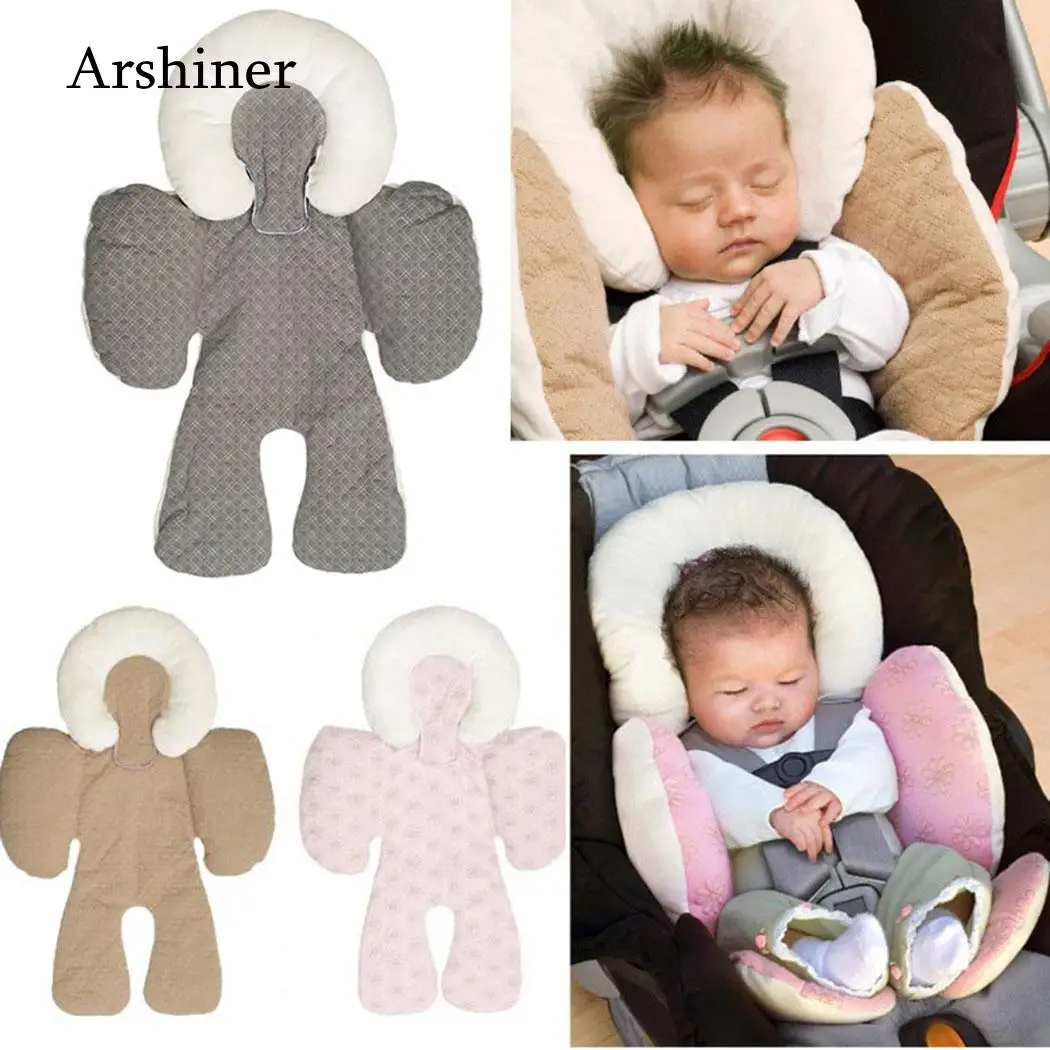 Waterproof baby stroller cushion mats car seat accessories head support belt shoulder-sided protective cover Neck Protection pad | Мать и