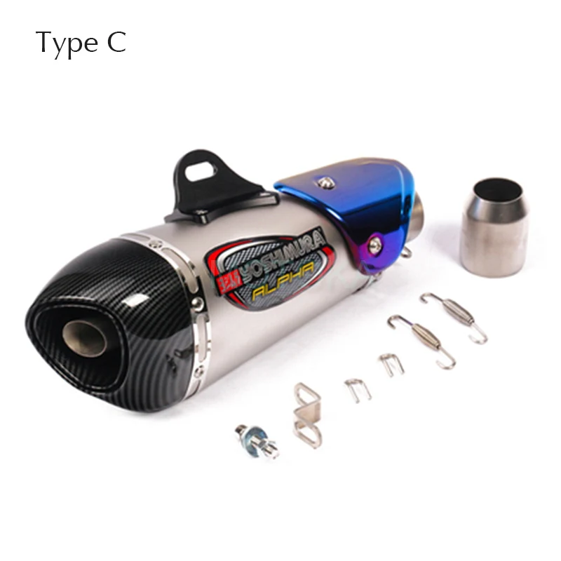 Universal 51mm de la motocicleta Yoshimura tubo de Escape para GSXR600 CRF230 ER6N Z750 Z800 CBR600 SV650 Tmax530 R3 Moto GP escapar sistema de Universal 51mm de la motocicleta Yoshimura tubo de Escape para GSXR600 CRF230 ER6N Z750 Z800 CBR600 SV650 Tmax530 R3 Moto GP escapar sistema de