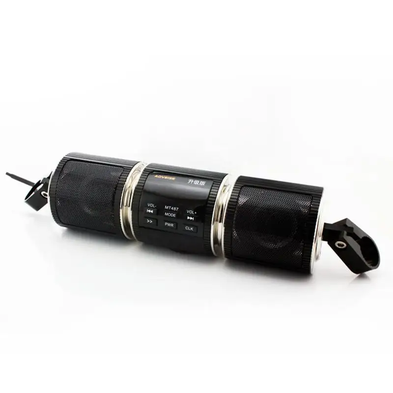 

12V Motorcycle Bluetooth Speaker Handlebar Mounted FM Tuning MP3 Audio Player