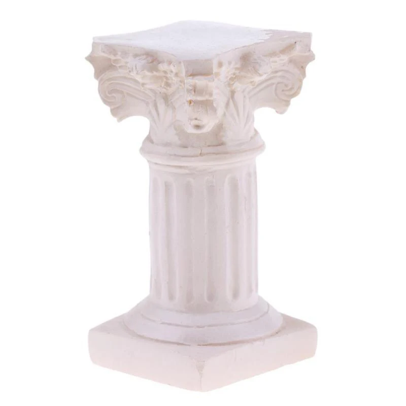 

For Garden Diorama Yard Scenery Decor Resin Roman Column Pillar Model Miniature