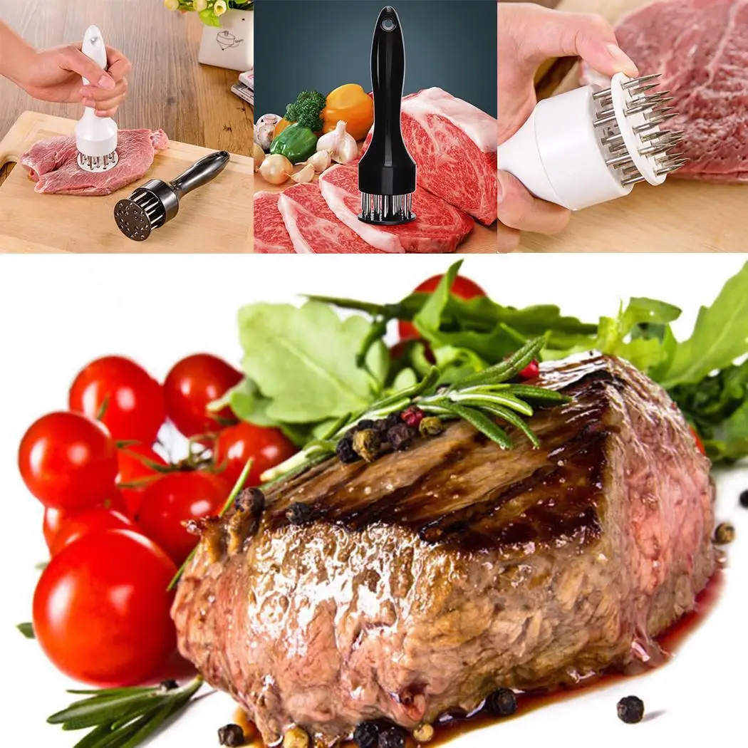 

Meat Tenderizer Hammer Stainless Steel Needle White, Black Steak Cooking Tools