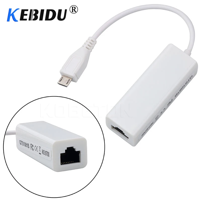 Адаптер Kebidu с USB на RJ45 Mini 2 0 Ethernet 10/100 Мбит/с Lan сетевая карта адаптер для ПК Windows