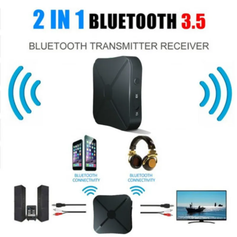 2 в 1 беспроводной Bluetooth аудио передатчик приемник HIFI музыкальный адаптер RCA