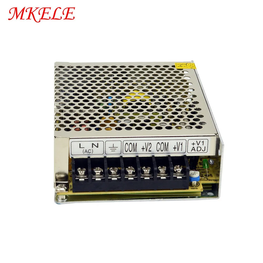 

50W Dual Output Switching Model Power Supply NED-50A 5V 12V/NED-50B 5V 24V 110V/220VAC With Wide Range Input