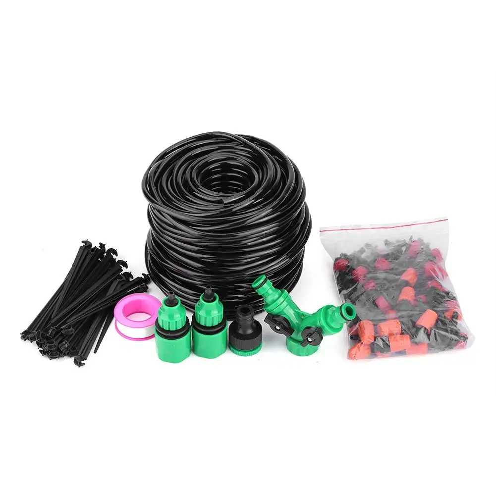 40M Micro Water Irrigation System Garden Greenhouse Plants Watering