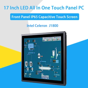 

17 Inch IP65 Industrial Touch Panel PC,All in One Computer,10 Points Capacitive TS,Windows 7/10,Linux,Intel J1800,[HUNSN DA16W]