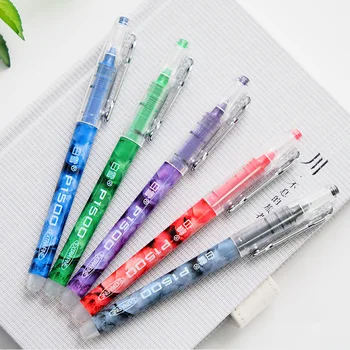 

5pcs/Set Colourful Straight Liquid Gel Pen Quick Drying Pen Creative Simple Neuter Pen School Office Supplies Pilot Style Pen
