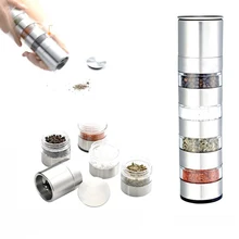 1 шт. практические хранения Jar бутылка приправы нержавеющая сталь приправа коробка прозрачная бутылка для путешествий Открытый