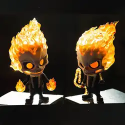 11,5 см Ghost Rider Рисунок Модель игрушки Детские Ver. Куклы с большой головой 2 стильные игрушки подарки щит ПВХ фигурку модели