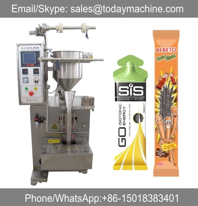 

Automatic Fruit Juice Ice Lolly Jelly Stick Sachet Filling Packing Machine