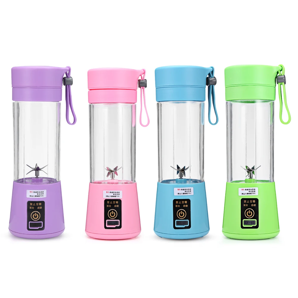 

New Portable Juice Blender 380ml USB Electric Juicer Cup Fruit Juice Smoothie Mkaker Blender Mixing Water Bottle Dropshipping