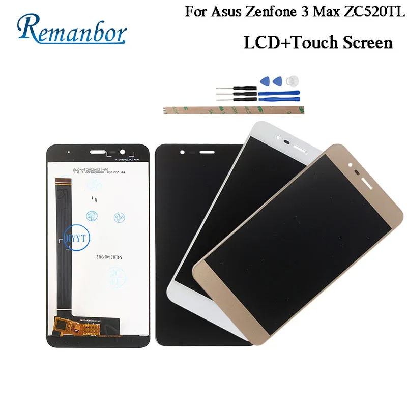 

Remanbor For Asus Zenfone 3 Max ZC520TL LCD Display Touch Screen Repair Parts For Asus Zenfone 3 Max ZC520TL LCD Screen +Tools