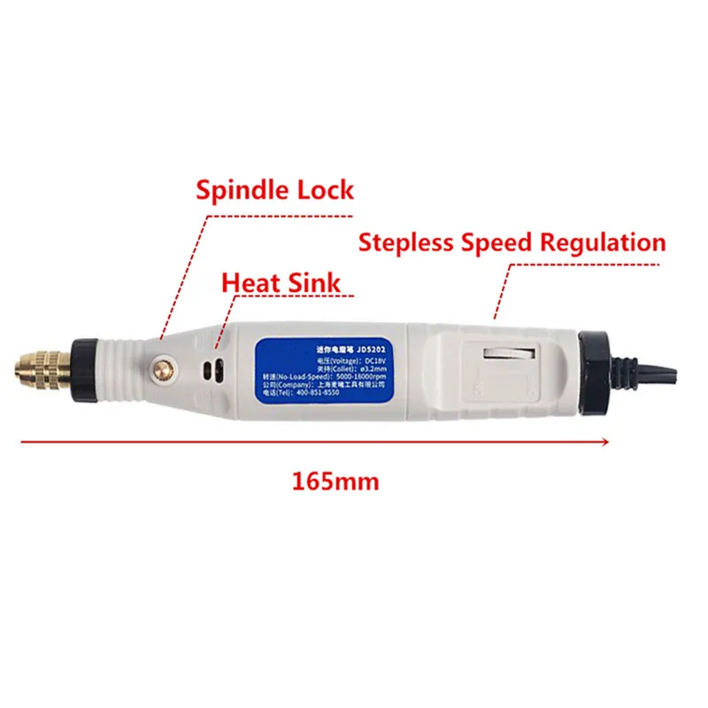 1 шт. JD5202 100 В-240 В Электрическая дрель с переменной скоростью DC 18 в мини электрическая шлифовальная гравировальная ручка вращающийся инструмент для рукоделия тяга