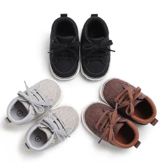 US $3.04 Newborn Baby Boy Girl Soft Sole Cloth Crib Shoes Anti-slip Sneaker Prewalker 0-18M
