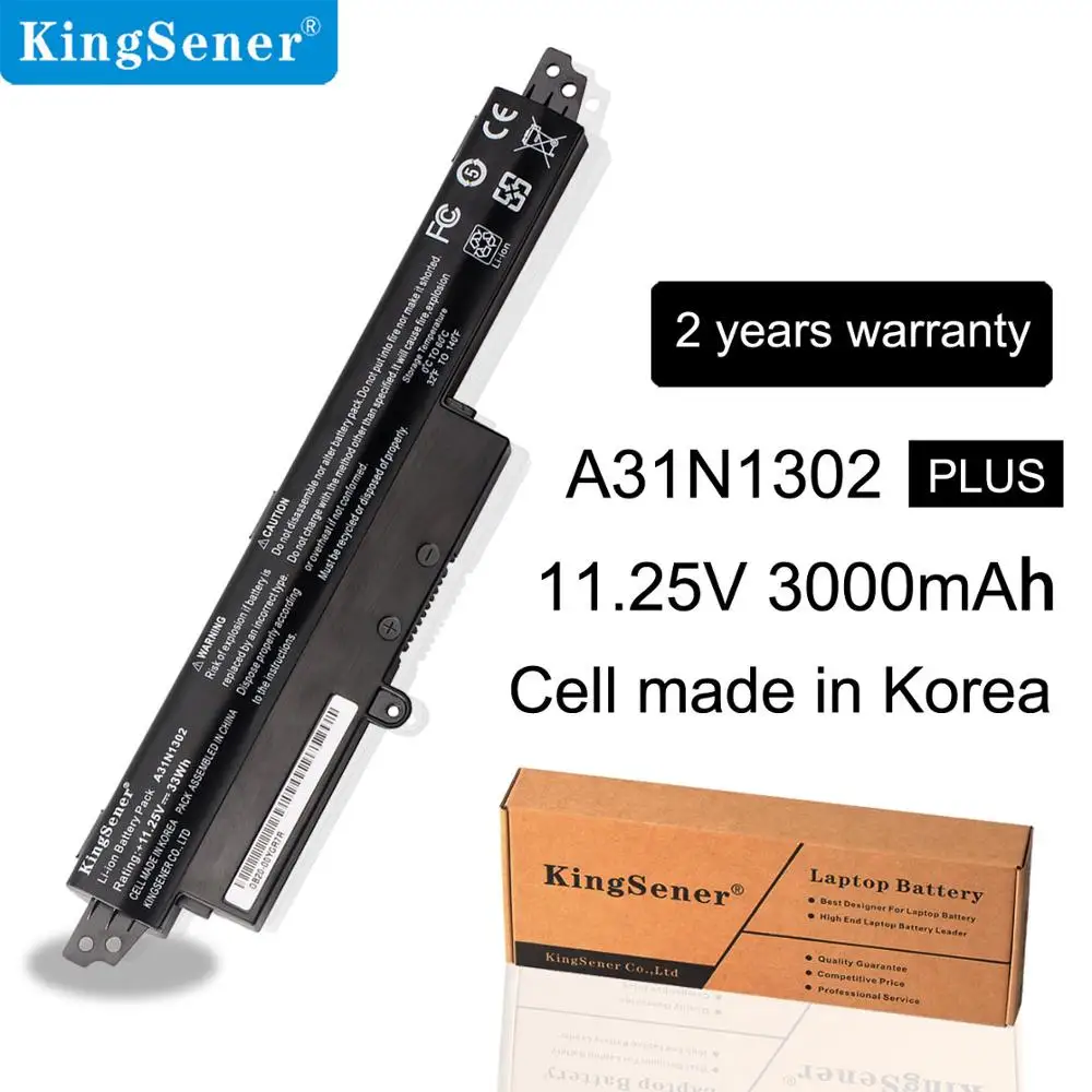 11.25V 33Wh KingSener A31N1302 Battery For ASUS VivoBook X200CA X200MA X200M X200LA F200CA X200CA R200CA 11.6\