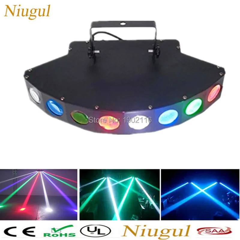 RGBW 8X10 Вт Линейный луч сканер/мини светодиодный светильник-паук/DMX512 DJ
