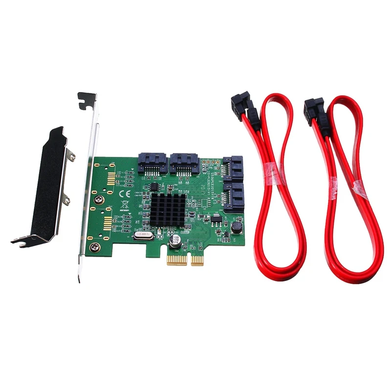 

High Quality 4 Port SATA Internal PCI-Express X1 3.0 6Gb/s Expansion Card Chipset