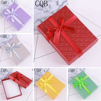 

Ring Necklace Women's Multicolor Bow Gift Jewelry Box Earrings Lucky Frame Pearl Wholesale Brand Tray Wedding Wishing Bracelet