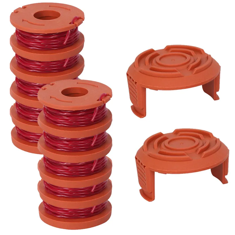 

New 10ft Line String Replacement Trimmer Spool+Cap Cover For WORX WA0010 WG150 WG180