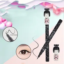 Профессиональная Милая Водонепроницаемая длинная Стойкая подводка для глаз матовая подводка для глаз Милая японская кукла ручка голова карандаш для макияжа, косметика инструмент